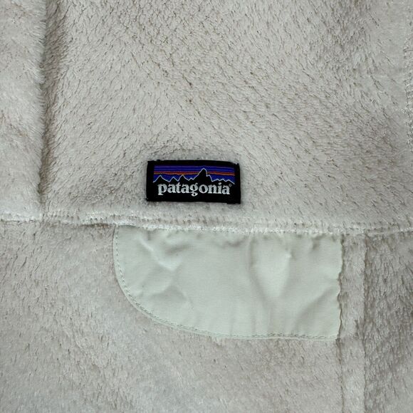 Patagonia Girls XL 14 Ivory Re-Tool Snap T Fleece Pullover Polartec Jacket - Picture 2 of 11